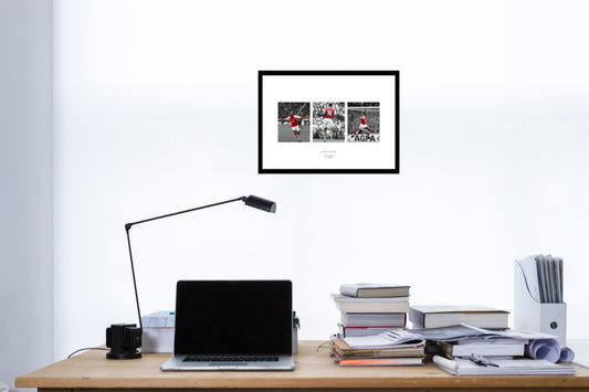 Arsenal Legends Henry, Bergkamp and Wright Spot Colour Photo Memorabilia