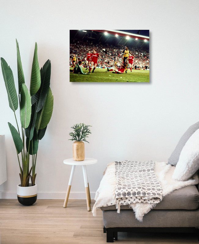 Michael Thomas 1989 Arsenal v Liverpool Goal Photo Memorabilia