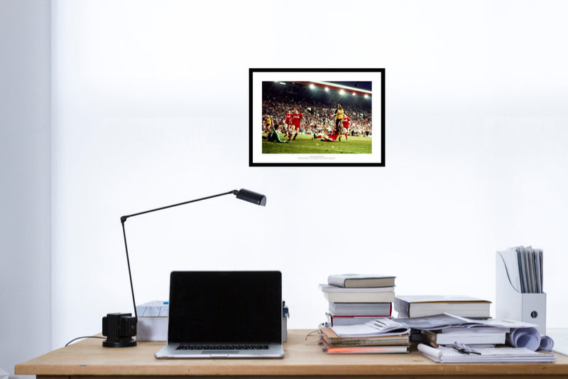 Michael Thomas 1989 Arsenal v Liverpool Goal Photo Memorabilia