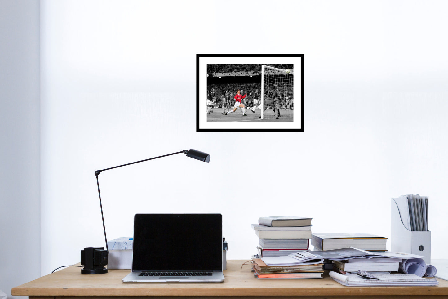 Solskjaer Goal 1999 Champions League Spot Colour Photo Memorabilia