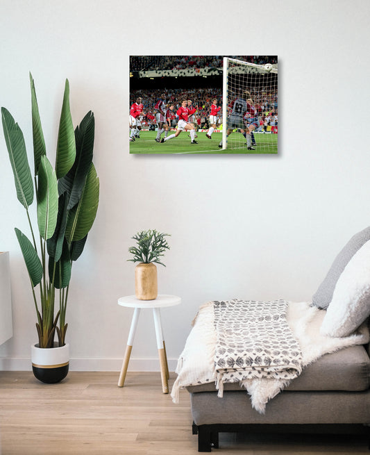Solskjaer Goal Manchester United 1999 Champions League Photo Memorabilia