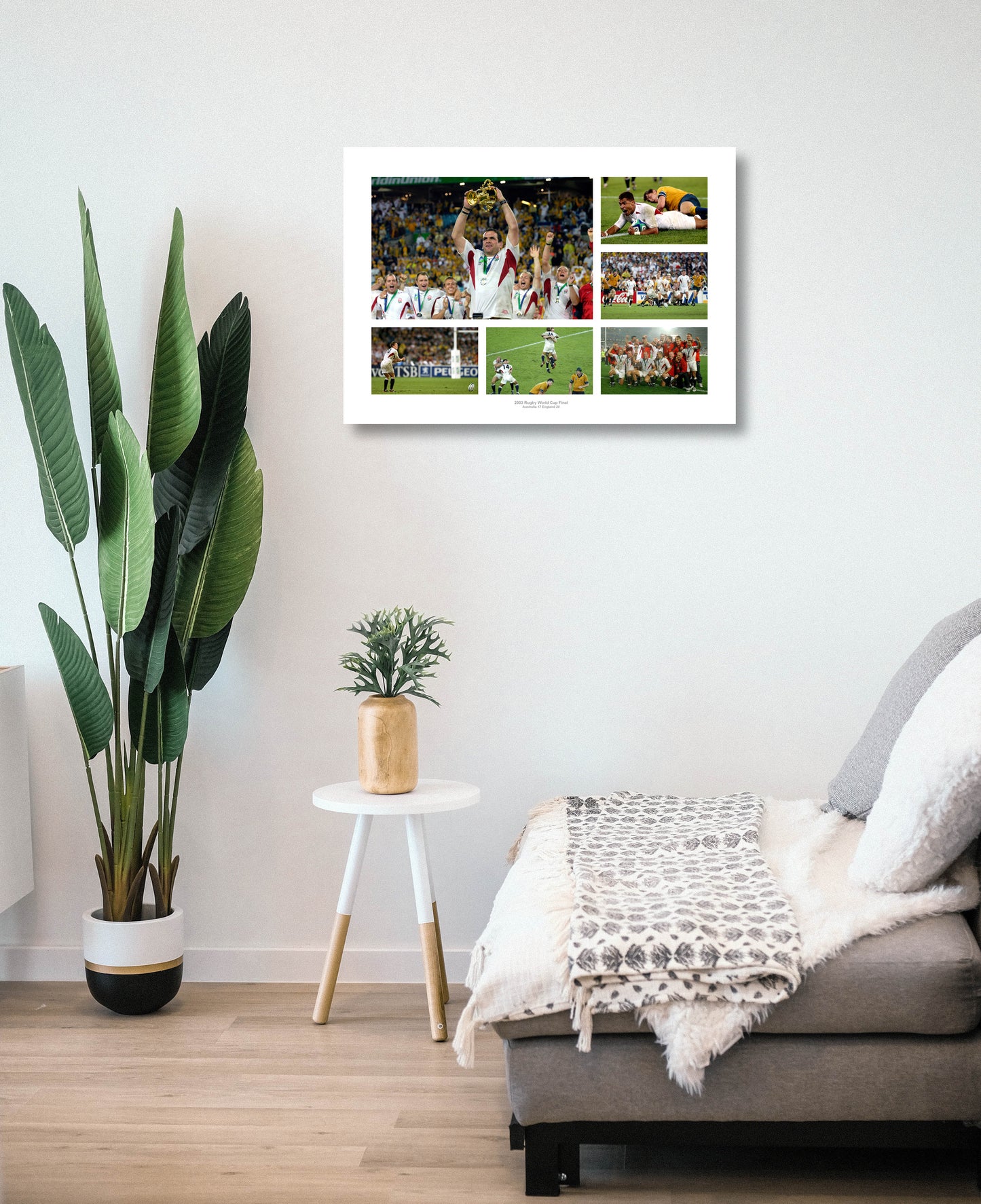 England Rugby Team 2003 World Cup Final Photo Memorabilia Montage