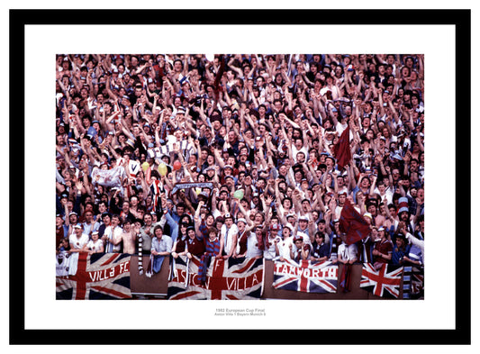 Aston Villa Fans 1982 European Cup Final Photo Memorabilia