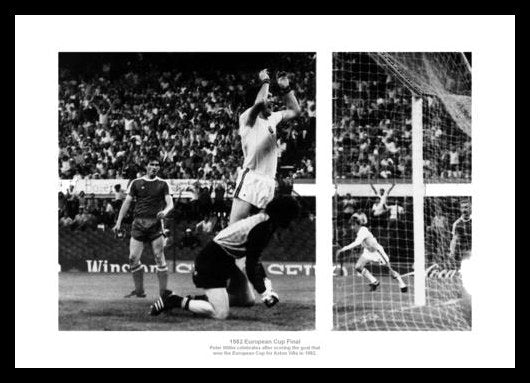 Aston Villa 1982 European Cup Final Peter Withe Winning Goal Photo Memorabilia