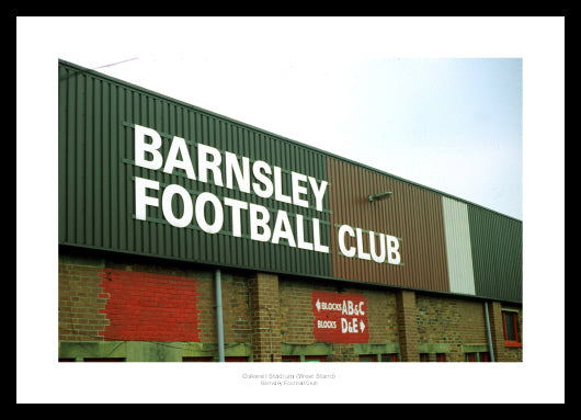 Oakwell Stadium West Stand Photo Memorabilia