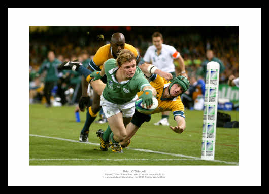 Brian O'Driscoll 2003 Rugby World Cup Photo Memorabilia