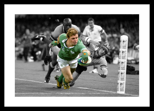 Brian O'Driscoll 2003 World Cup Spot Colour Photo Memorabilia