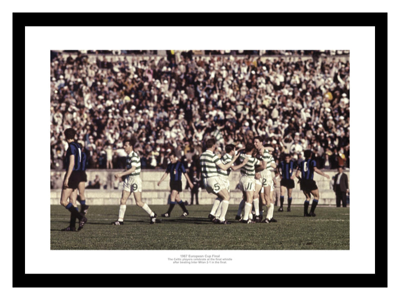 Celtic 1967 European Cup Final Whistle Celebrations Photo