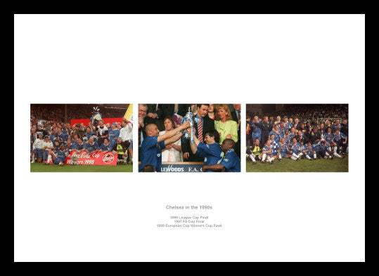 Chelsea in the 1990s Photo Memorabilia Montage