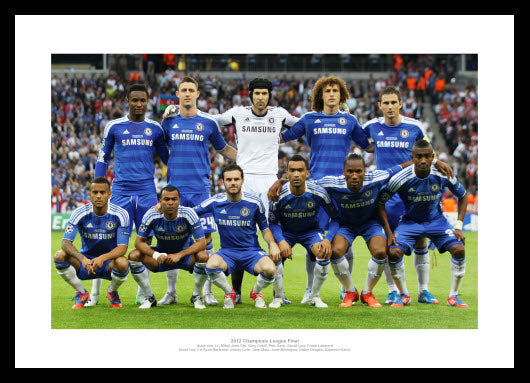 Chelsea Team 2012 Champions League Final Photo Memorabilia