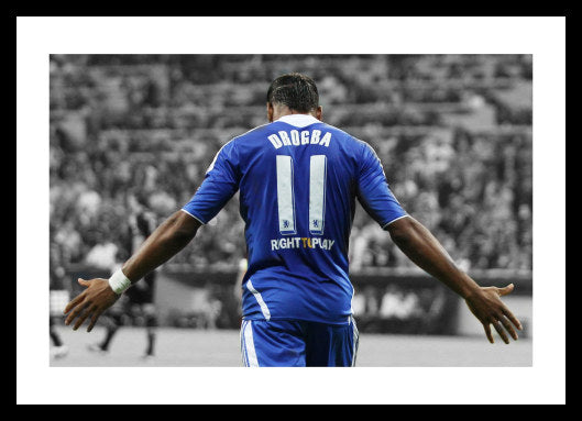 Didier Drogba 2012 Champions League Final Spot Colour Photo Memorabilia