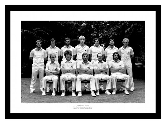 England Cricket Team 1981 Ashes Series Team Photo Memorabilia