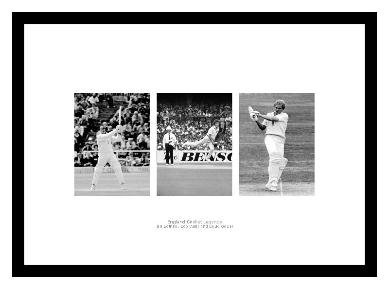 England 1980s Cricket Legends Photo Memorabilia