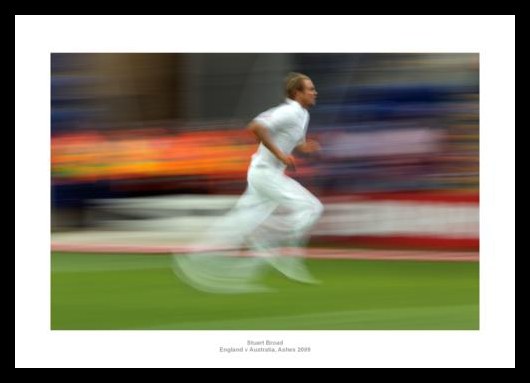 Stuart Broad England v Australia Ashes 2009 Photo Memorabilia