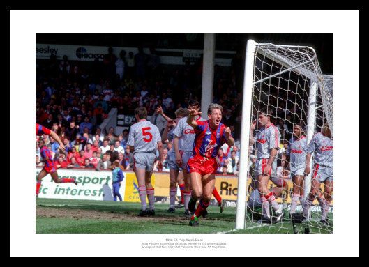 Crystal Palace 1990 FA Cup Semi Final Pardew Goal Photo Memorabilia