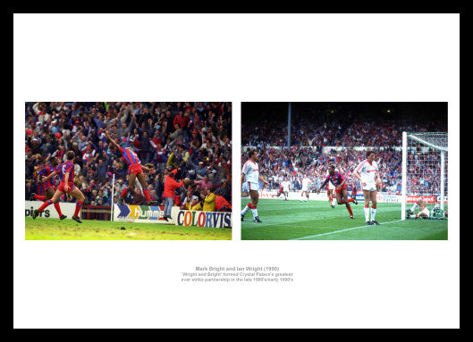Crystal Palace Ian Wright & Mark Bright Photo Memorabilia