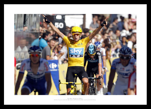 Bradley Wiggins Wins 2012 Tour de France Photo Memorabilia