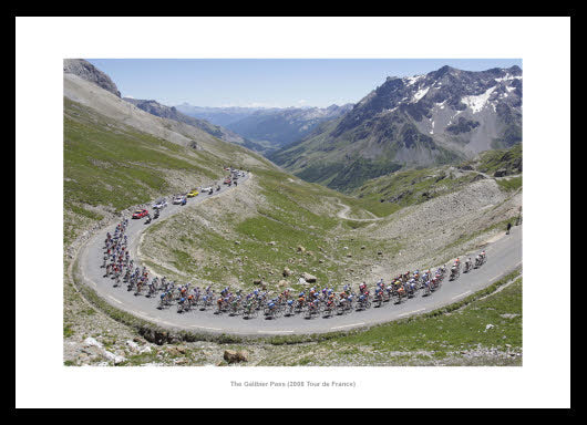 The Galibier Pass Tour de France  Photo Memorabilia