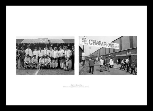 Derby County 1975 League Champions Team Photo Memorabilia