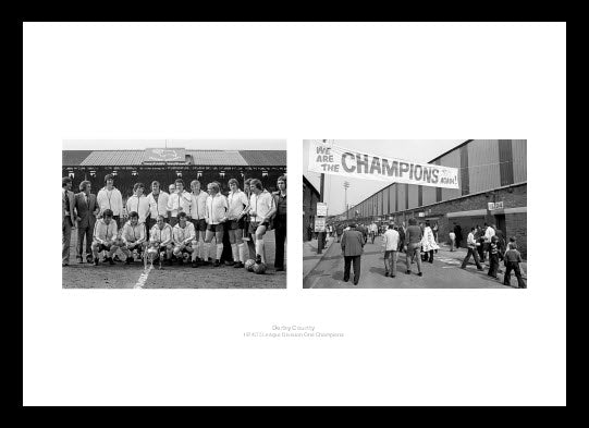 Derby County 1975 League Champions Team Photo Memorabilia
