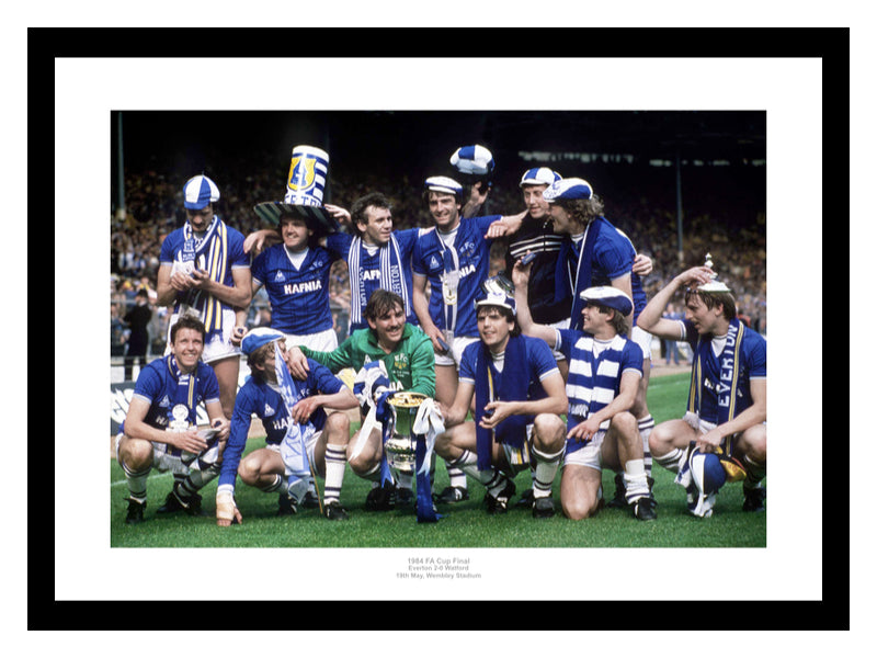 Everton FC 1984 FA Cup Final Team Photo Memorabilia