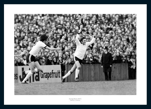 George Best Scores for Fulham 1977 Memorabilia