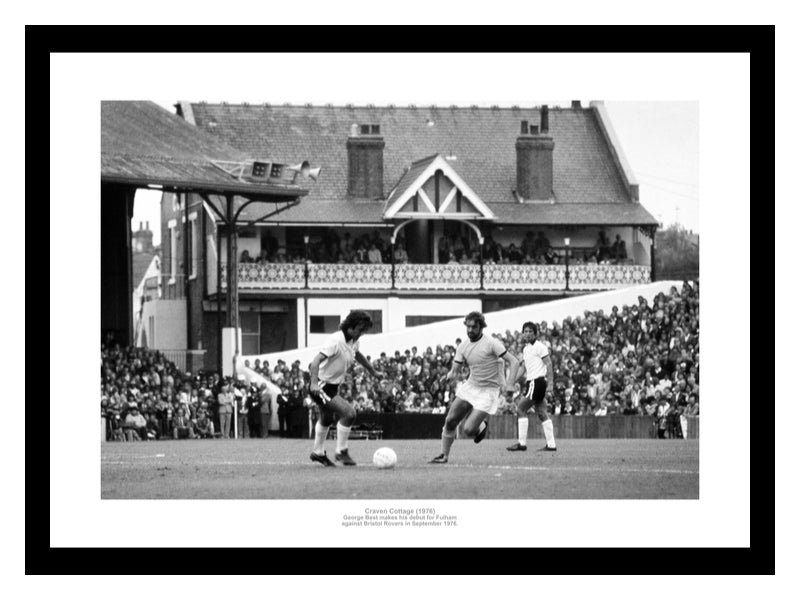 George Best Debut at Craven Cottage 1976 Photo Memorabilia
