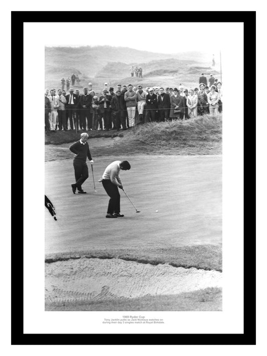 Jack Nicklaus & Tony Jacklin 1969 Ryder Cup Golf Photo Memorabilia