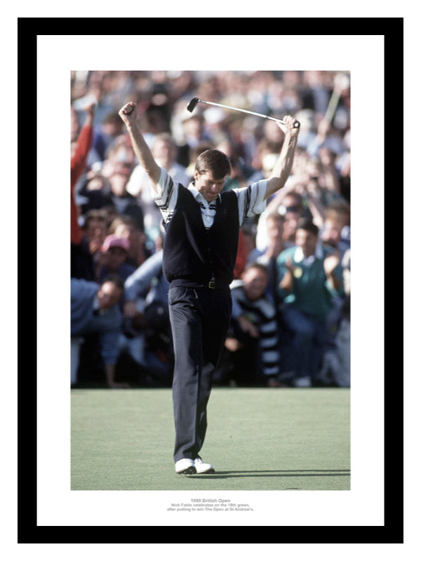 Nick Faldo Wins 1990 British Open Golf Photo Memorabilia