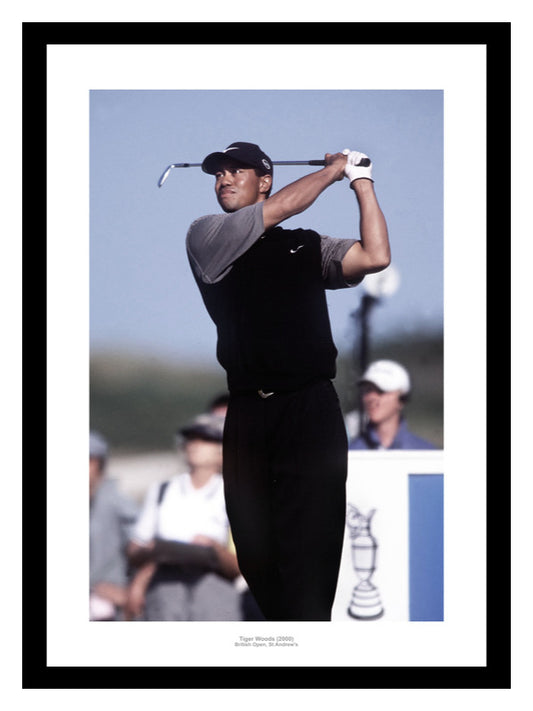 Tiger Woods 2000 British Open Golf Photo Memorabilia