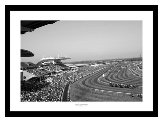 Grand National Day at Aintree Horse Racing Photo Memorabilia