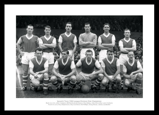 Ipswich Town 1962 League Champions Team Photo Memorabilia