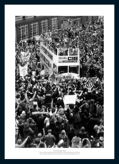 Ipswich Town 1978 FA Cup Final Open Top Bus Photo Memorabilia