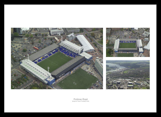 Ipswich Town Portman Road Aerial Photo Memorabilia