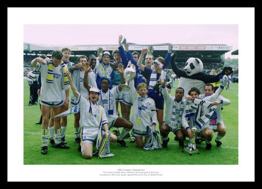 Leeds United 1992 Division One Champions Photo Memorabilia