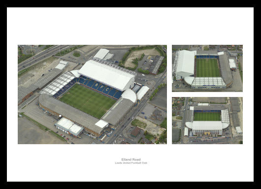 Leeds United Elland Road Stadium Aerial Views Photo Memorabilia