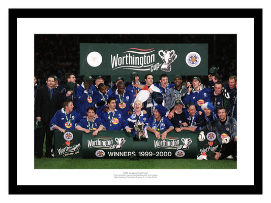 Leicester City 2000 League Cup Final Team Photo Memorabilia