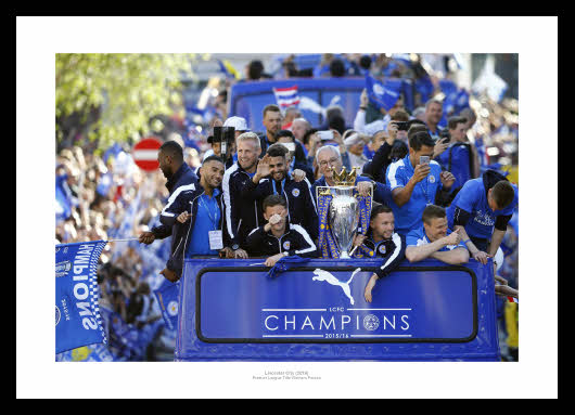 Leicester City 2016 Premier League Winners Parade Photo Memorabilia