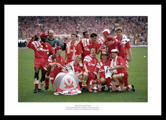 Liverpool FC 1992 FA Cup Final Team Photo Memorabilia