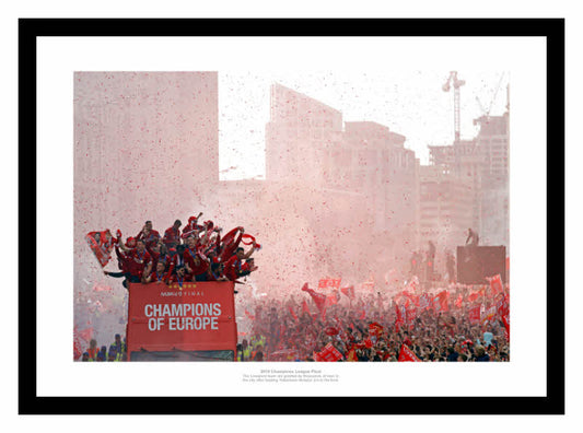 Liverpool FC 2019 Champions League Final Open Top Bus Photo Memorabilia