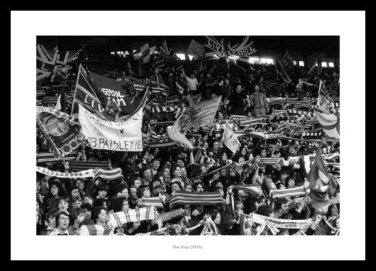 Anfield Stadium 1976 Liverpool Fans in the Kop Photo Memorabilia