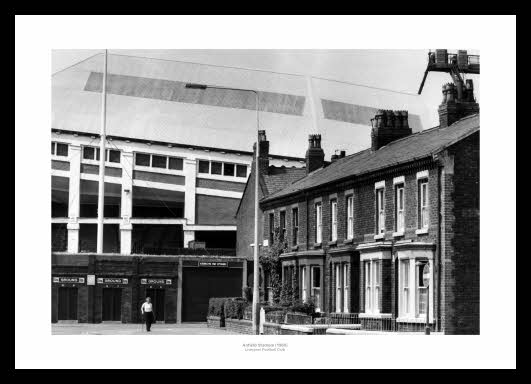 Liverpool FC Outside Anfield Stadium 1980 Photo Memorabilia