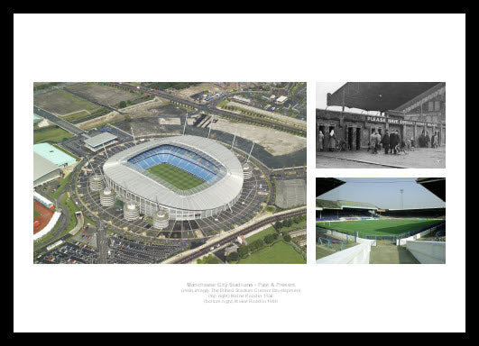 Manchester City Stadiums Past and Present Photo Memorabilia