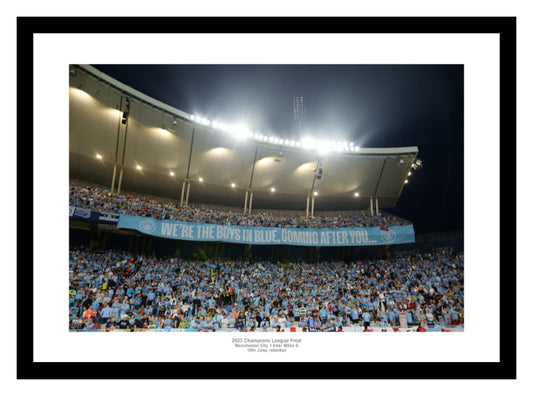 Manchester City Fans 2023 Champions League Final Photo Memorabilia