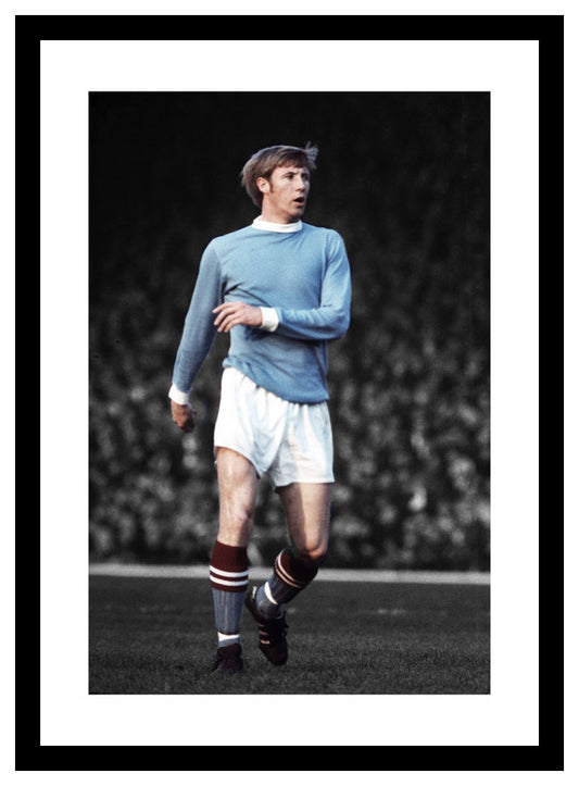 Manchester City Legend Colin Bell Spot Colour Photo