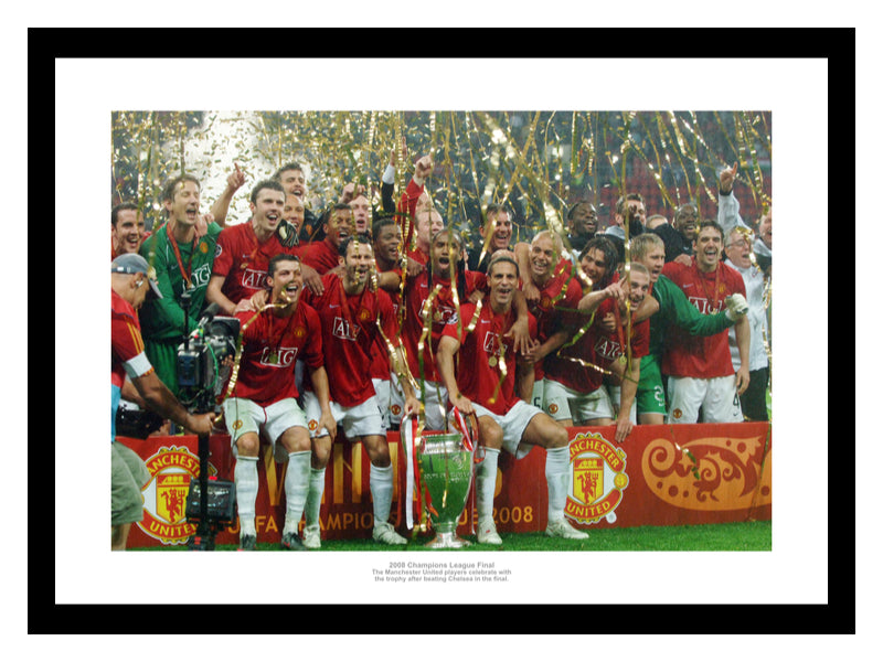 Manchester United 2008 Champions League Final Team Photo