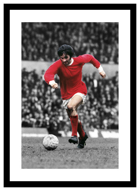 George Best Manchester United Legend Spot Colour Photo
