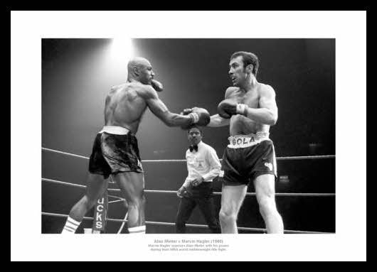 Alan Minter Minter v Marvin Hagler 1980 WBA Title Fight Photo Memorabilia