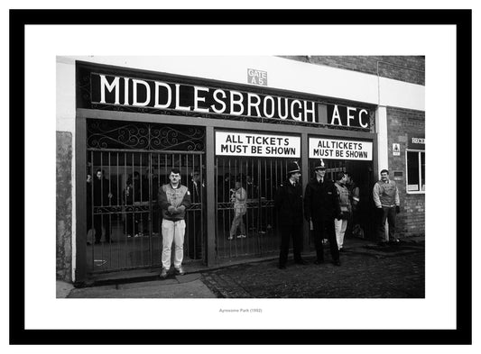 Middlesbrough Match Day at Ayresome Park 1992 Photo Memorabilia