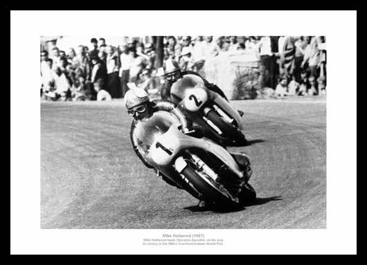 Mike Hailwood Motorcycle Legend 1967 Photo Memorabilia